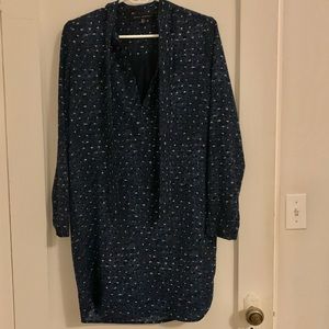 2/$15 Blue patterned dress